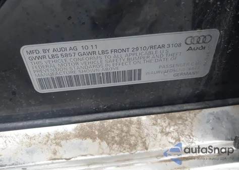 2012 Audi A8 L 4.2 from USA, damaged, VIN WAURVAFD5CN016448
